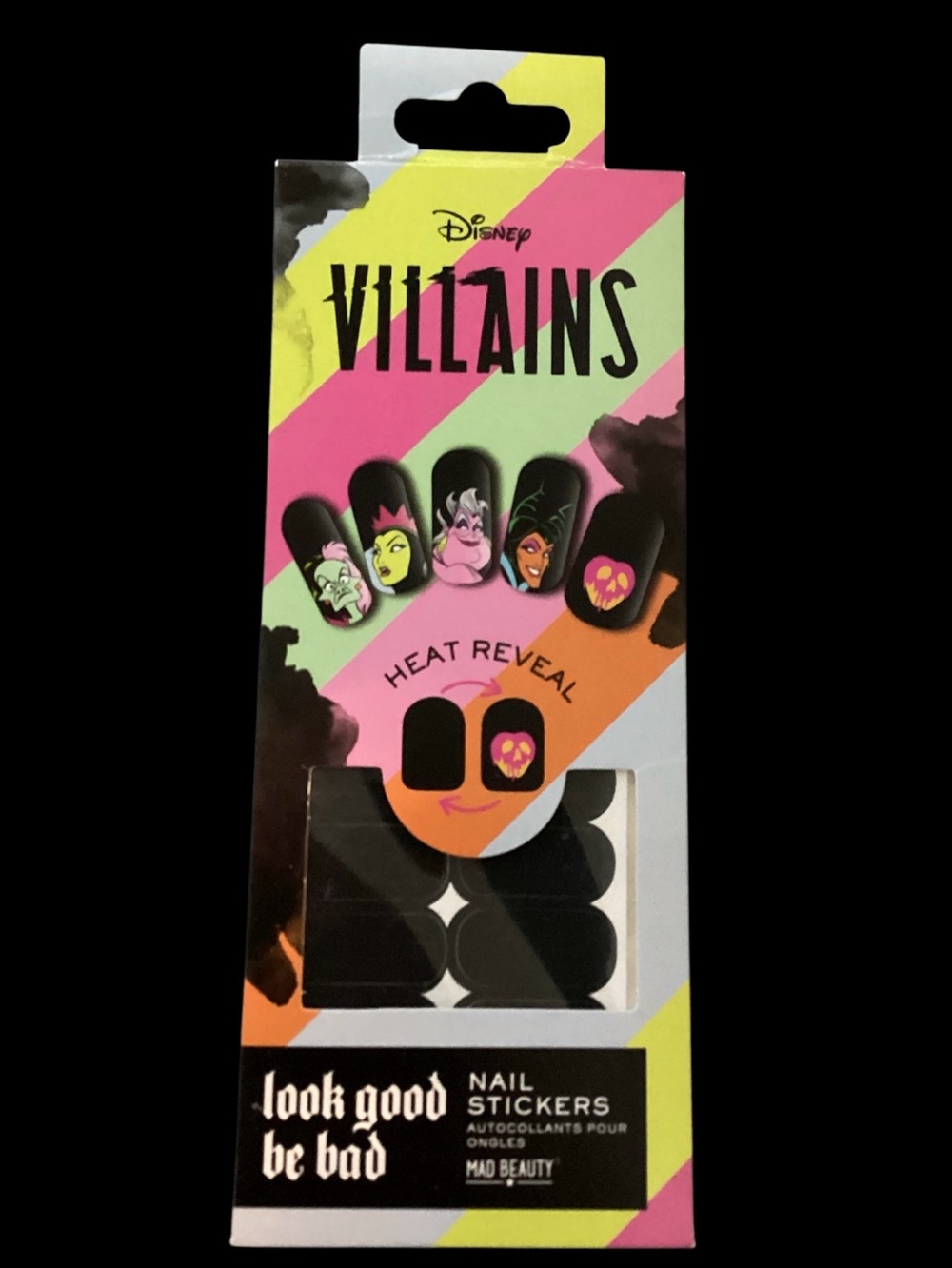 Mad Beauty Disney Villains Heat reveal Nail Stickers